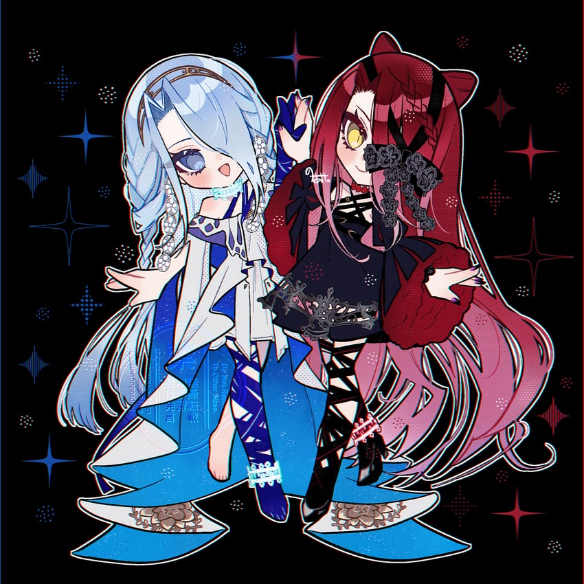 typhon ephemeros and typhon epsilon (fate and 1 more) drawn by noa_pisces