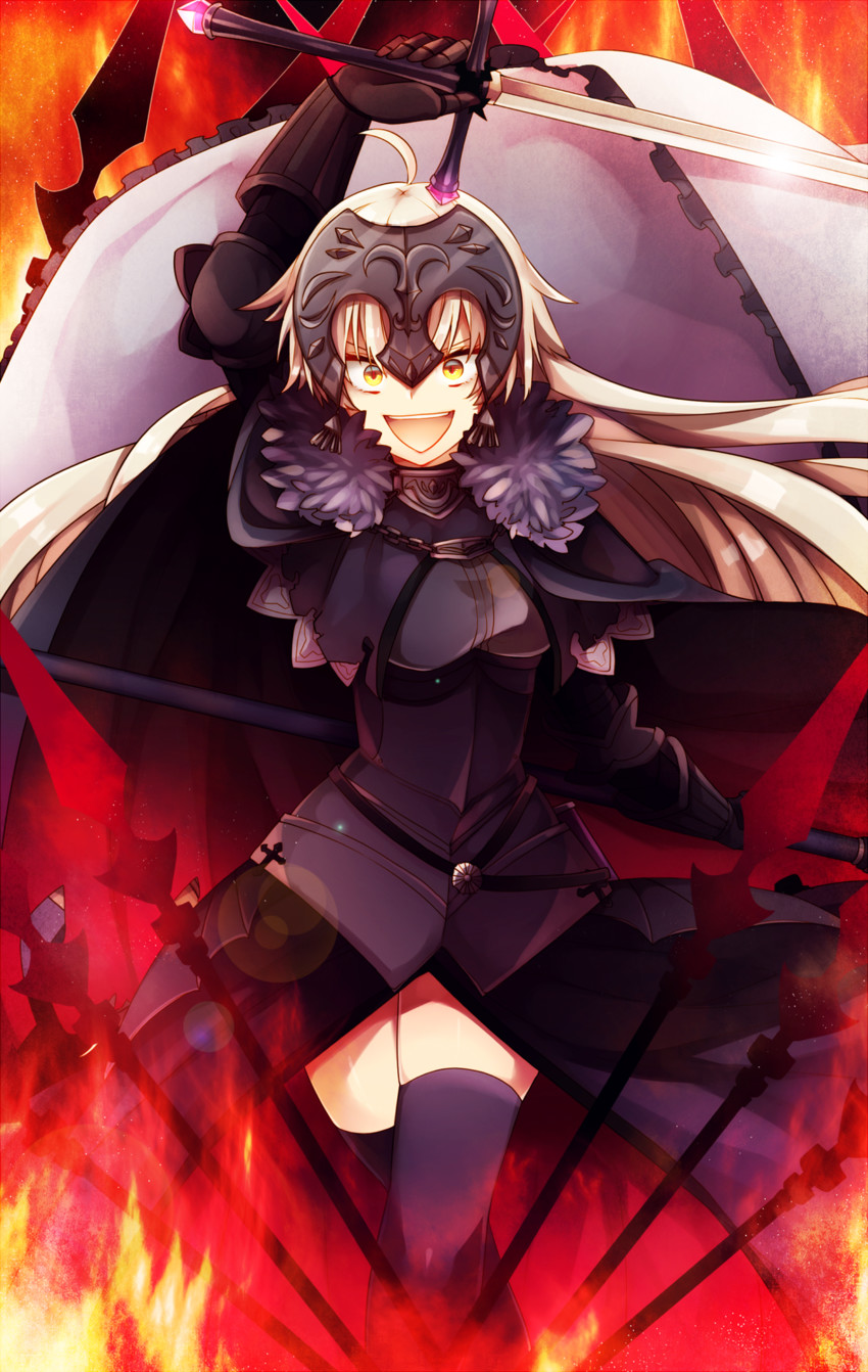 jeanne d'arc alter (fate and 1 more) drawn by ponita