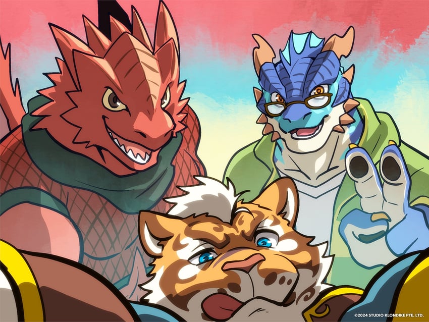 lin hu, randolph, and ragoo (nekojishi) drawn by fruitz_(fruitzjam)