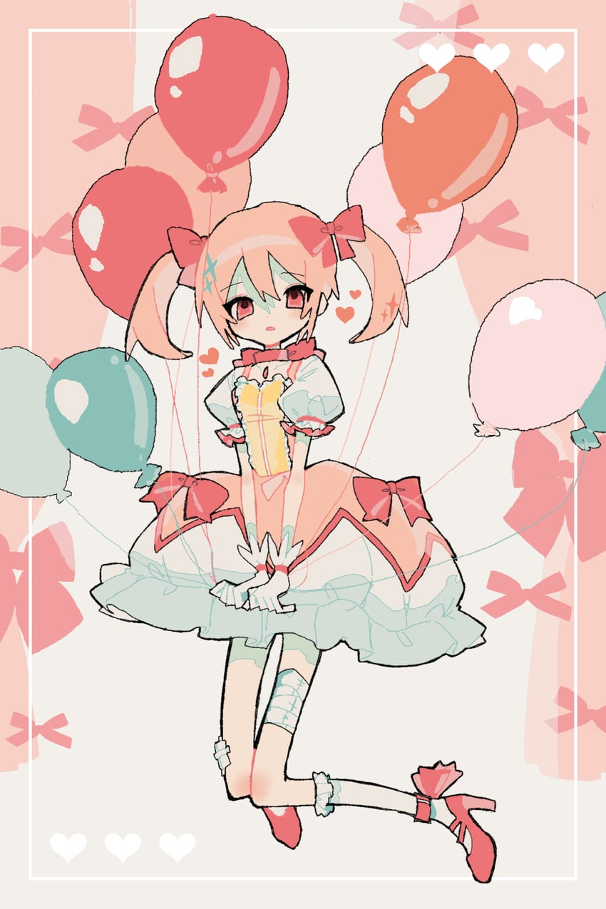 kaname madoka (mahou shoujo madoka magica) drawn by okashira_moppu