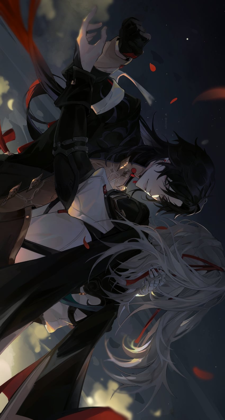 blade and jing yuan (honkai and 1 more) drawn by deciqm