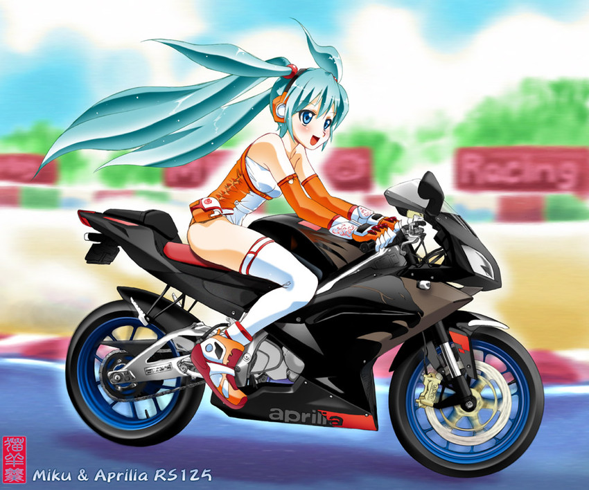 hatsune miku (vocaloid) drawn by maira_gen