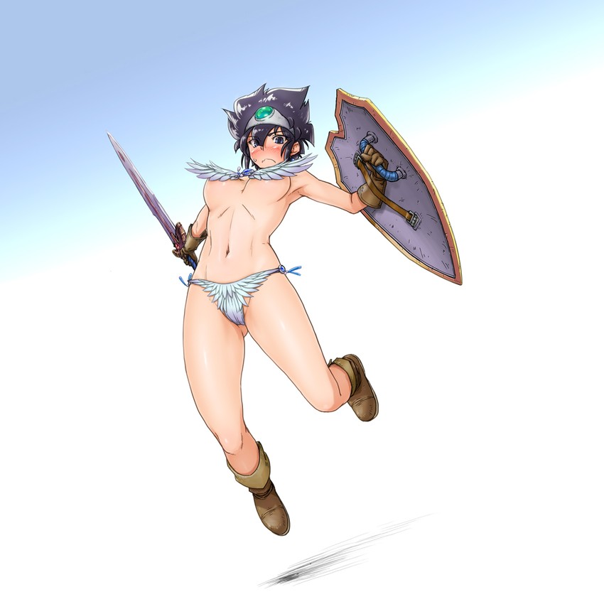 roto and heroine (dragon quest and 1 more) drawn by dudufedu