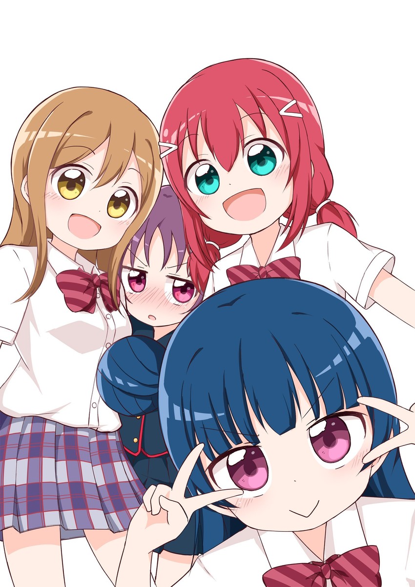 tsushima yoshiko, kunikida hanamaru, kurosawa ruby, and kazuno leah (love live! and 1 more) drawn by miyamaki
