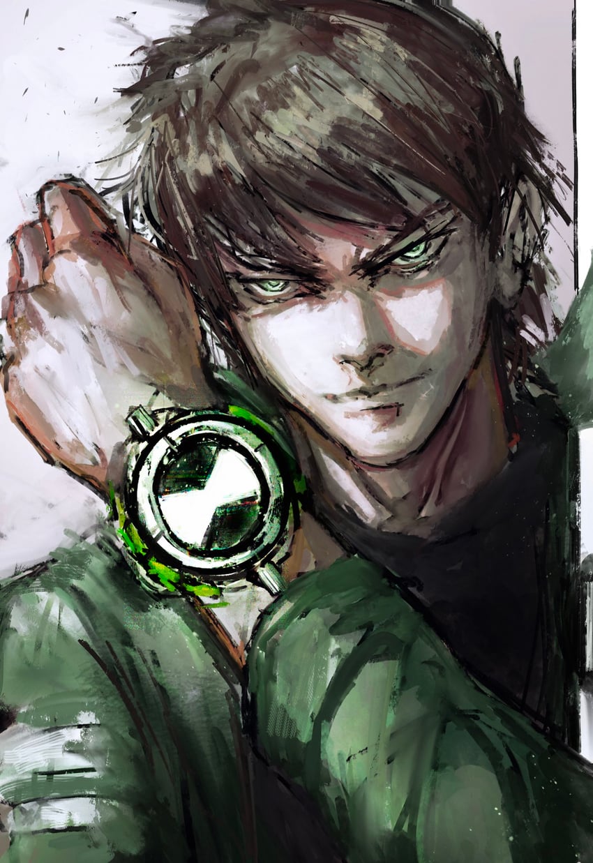 ben tennyson (ben 10 and 1 more) drawn by kyezzzz