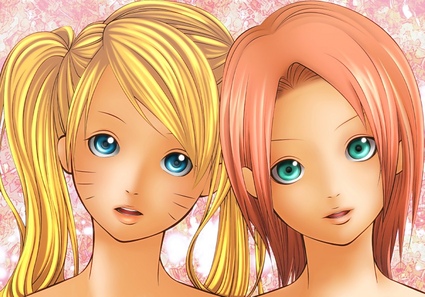 haruno sakura and naruko (naruto and 1 more) drawn by ite_(harukaka)