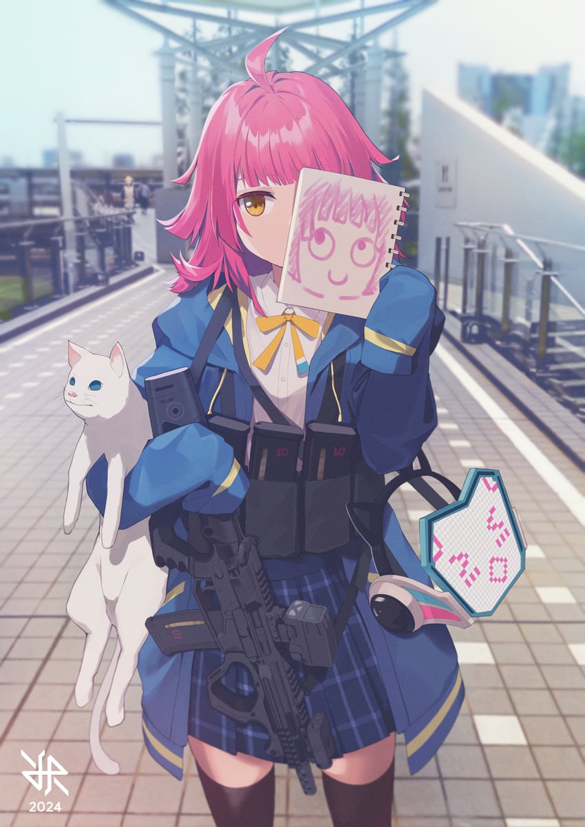 tennoji rina and hanpen (love live! and 1 more) drawn by hiroki_ree