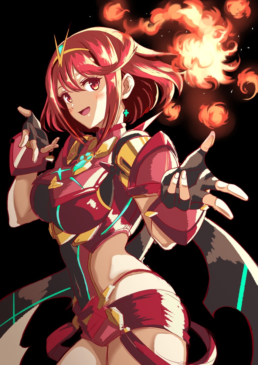 pyra (xenoblade chronicles and 1 more) drawn by yuuuun0218