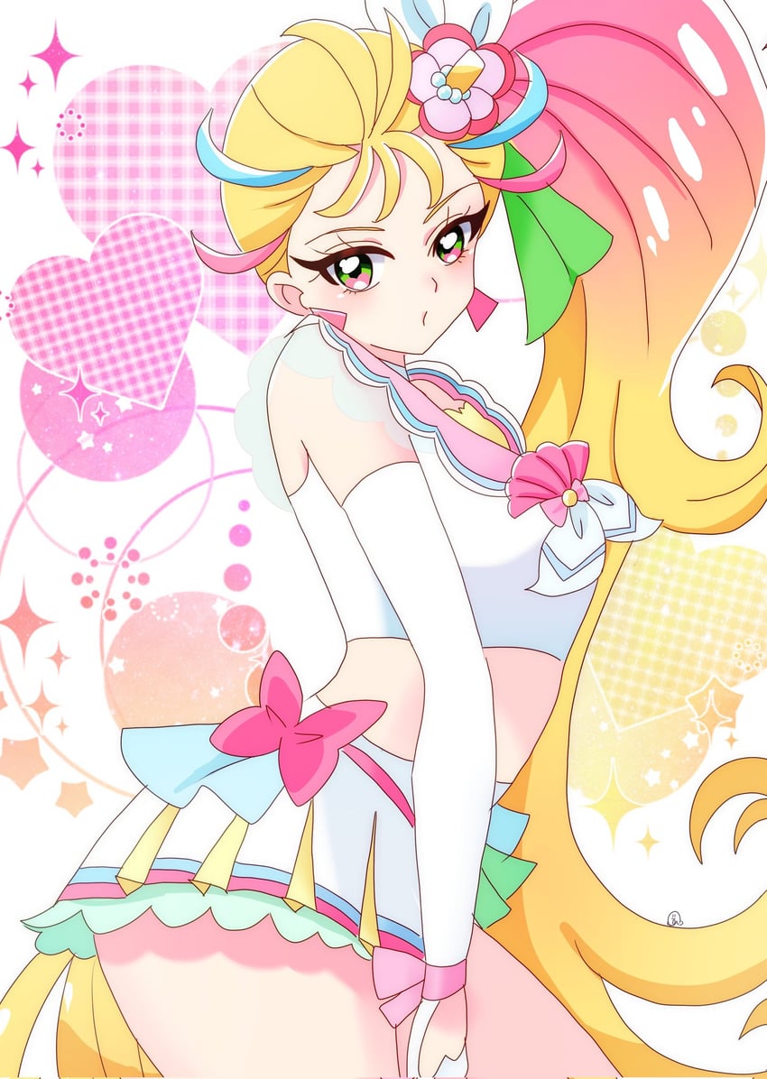 natsuumi manatsu and cure summer (precure and 1 more) drawn by momotarouooi