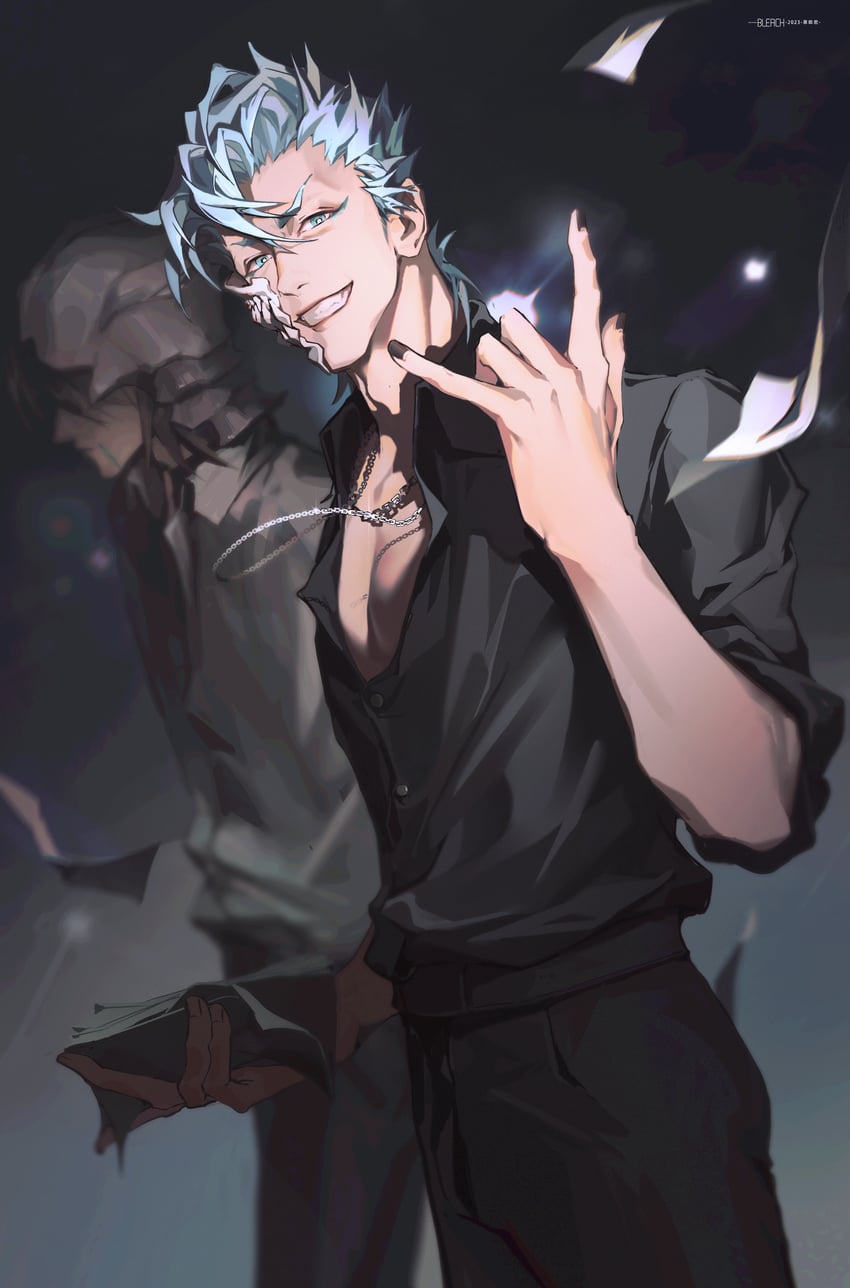 grimmjow jaegerjaquez and ulquiorra cifer (bleach) drawn by zm-panda-