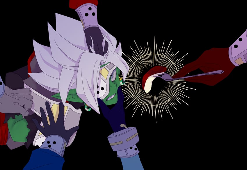 zamasu, fused zamasu, hearts, lagss, cumber, and 2 more (dragon ball and 1 more) drawn by 1126hug