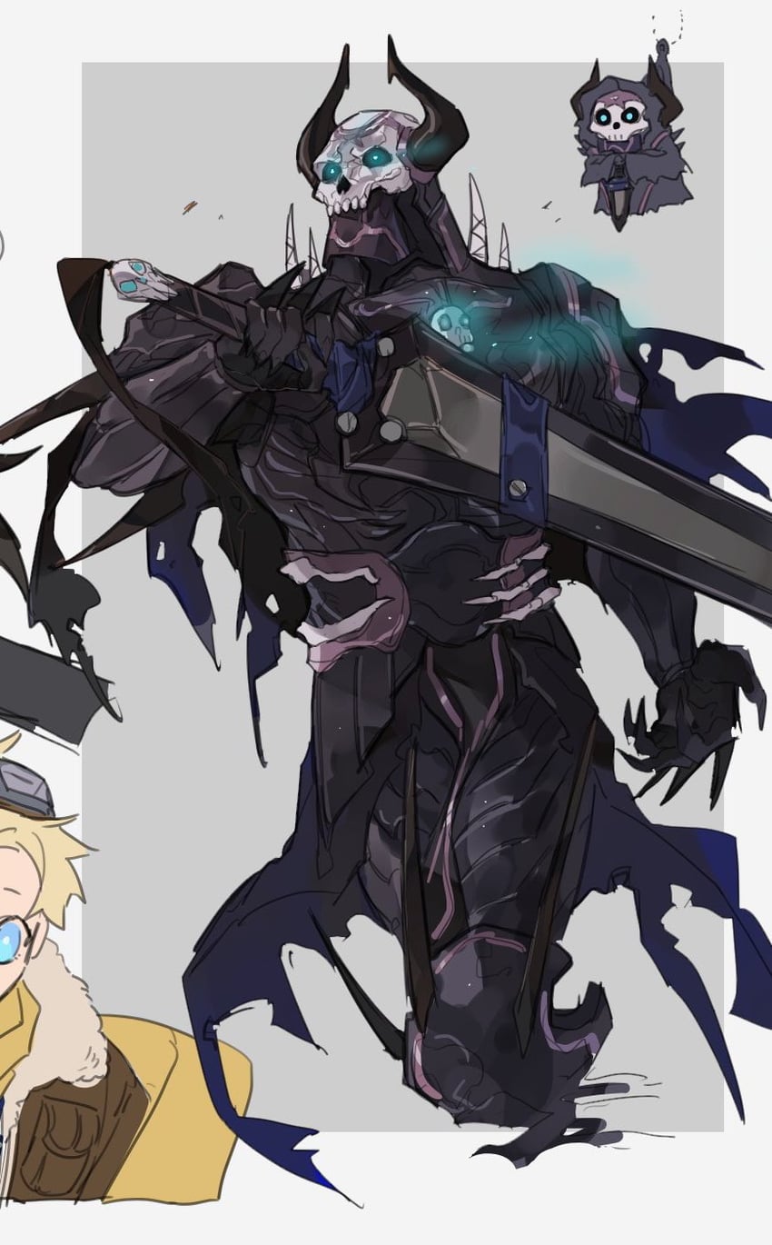 king hassan and voyager (fate and 1 more) drawn by bbbb_fex