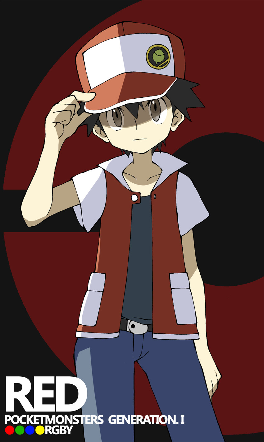 red (pokemon and 1 more) drawn by shigino_sohuzi