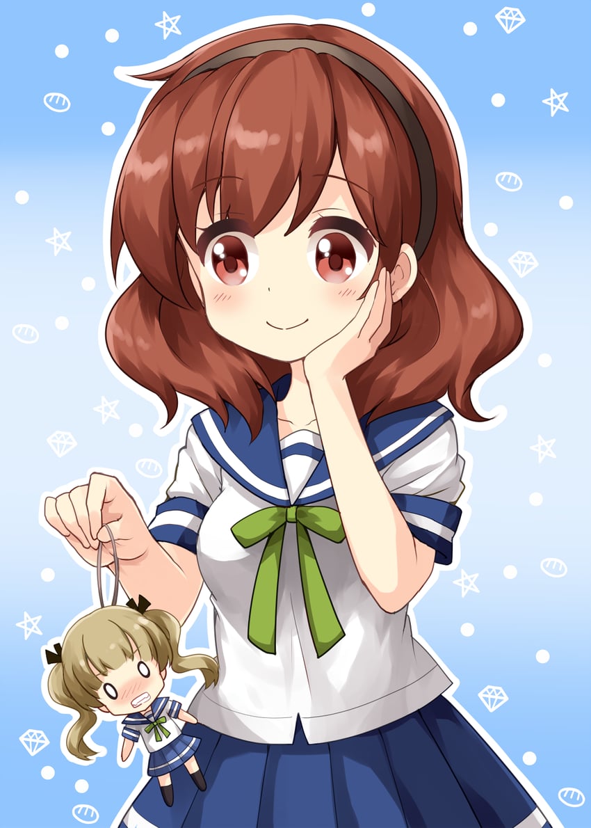 ibe sayuri and usami ayano (koisuru asteroid) drawn by ruu_(tksymkw)