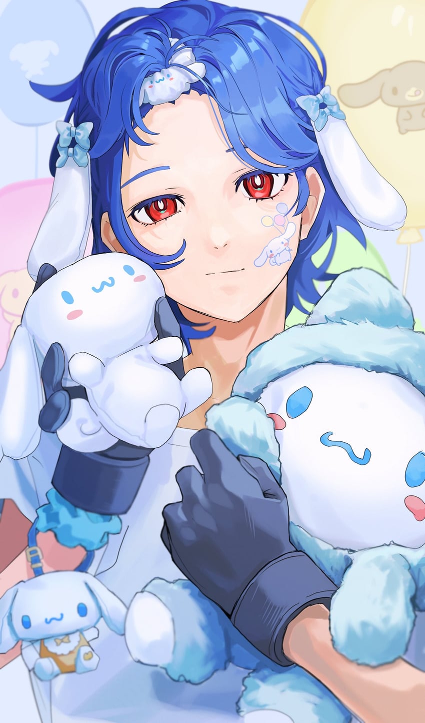 shuji ito, cinnamoroll, espresso, and cappuccino (gundam and 3 more) drawn by book_smart001