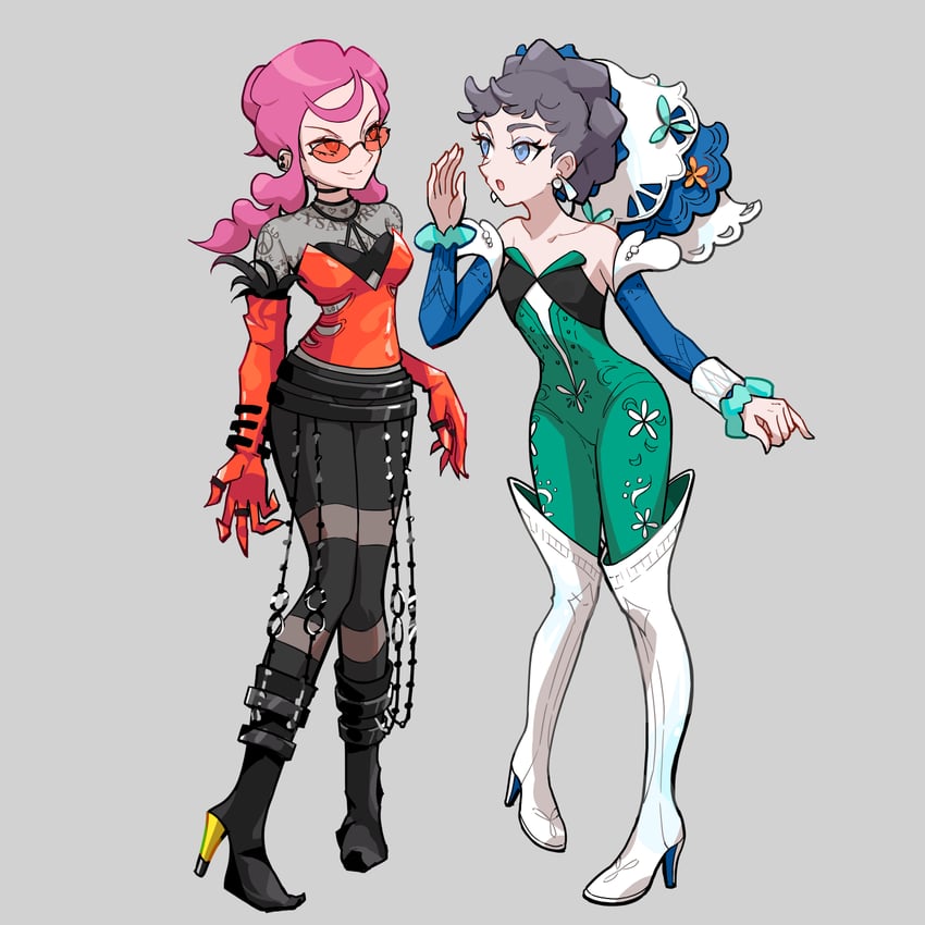 diantha and malva (pokemon and 1 more) drawn by ffccll