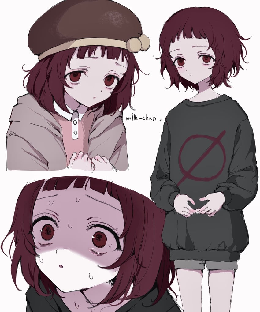 milk-chan (milk inside a bag of milk inside a bag of milk) drawn by yuyuyuyhz