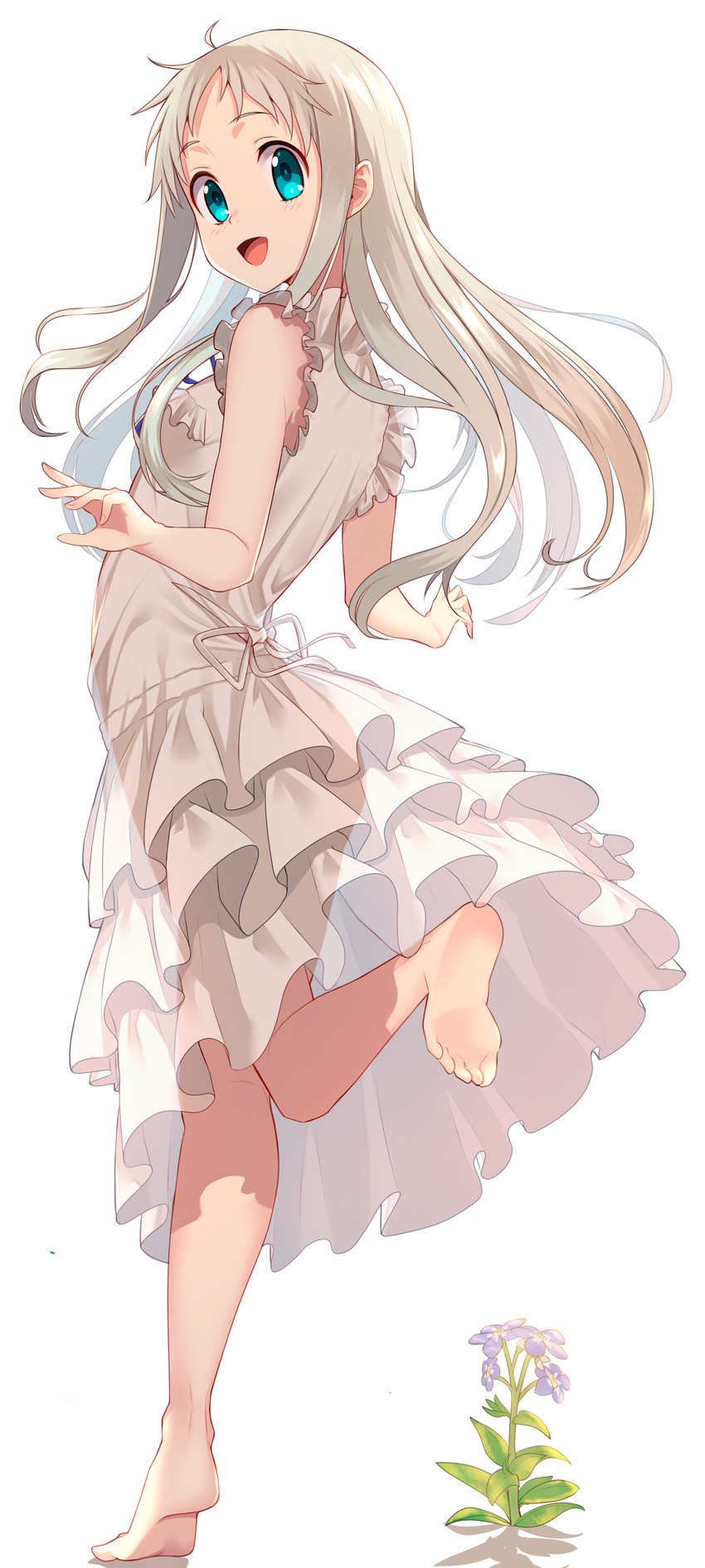 honma meiko (ano hi mita hana no namae wo bokutachi wa mada shiranai.) drawn by jun_(aousa0328)