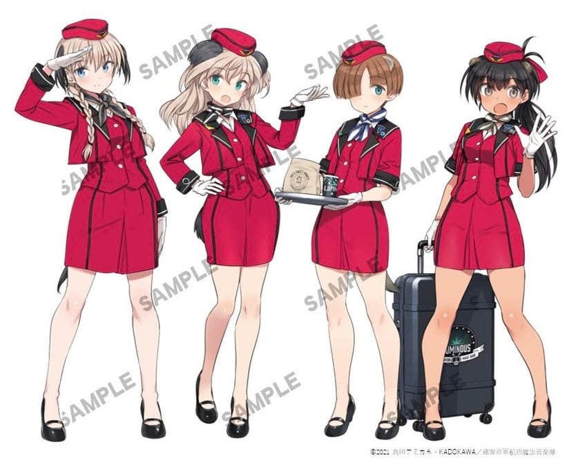 virginia robertson, manaia matawhaura hato, lyudmila andreyevna ruslanova, and joanna elizabeth stafford (world witches series and 1 more) drawn by shimada_fumikane