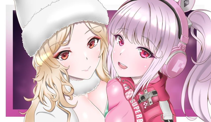 alice and ludmilla (goddess of victory: nikke) drawn by h3xennacht