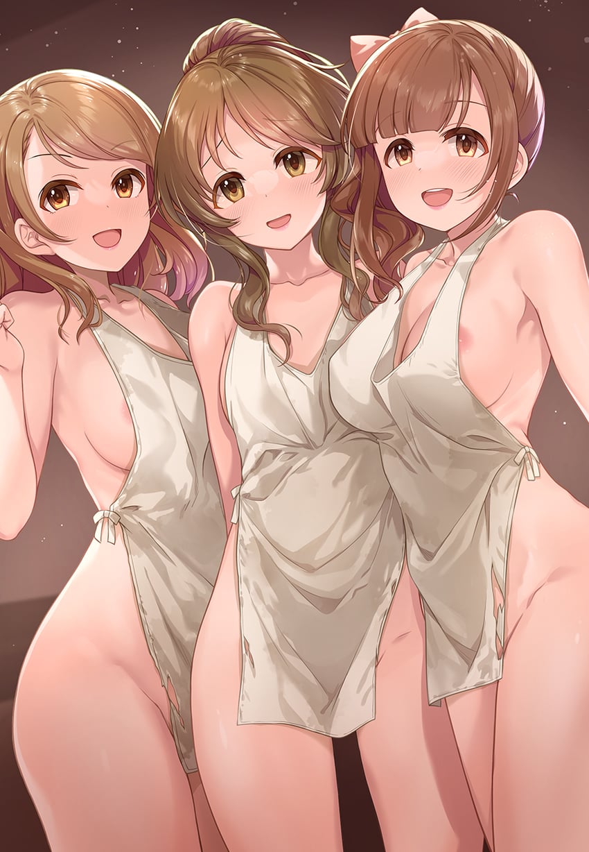 hojo karen, takamori aiko, and igarashi kyoko (idolmaster and 1 more) drawn by mk_(mod0)