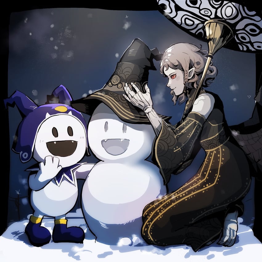 jack frost and agrat bat mahlat (shin megami tensei and 2 more) drawn by 4me3ba_niku