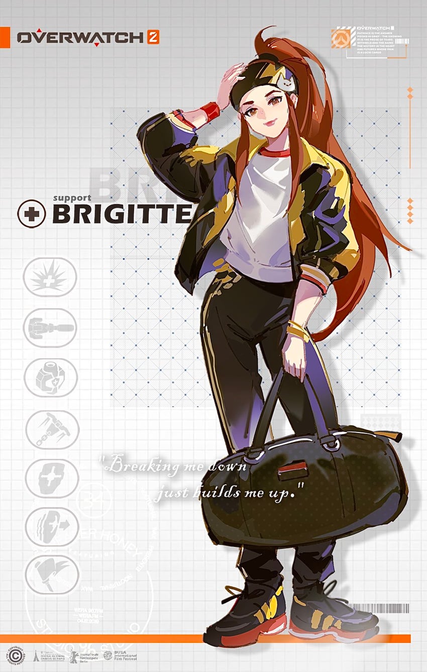 brigitte (overwatch and 1 more) drawn by road_233