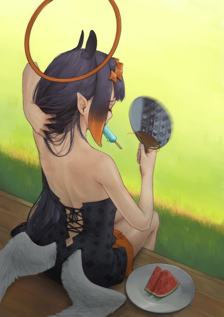 ninomae ina'nis (hololive and 1 more) drawn by youryokuso_(chlorophyll)