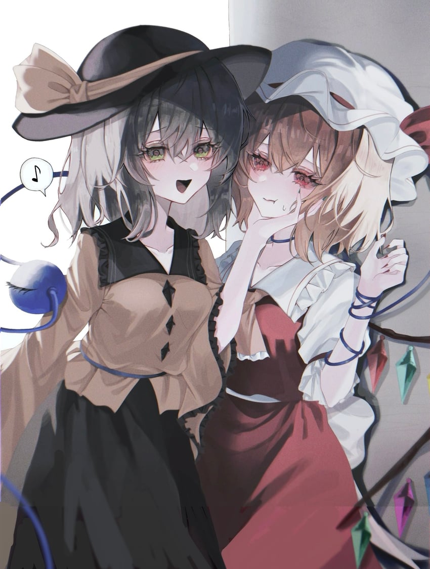 flandre scarlet and komeiji koishi (touhou) drawn by tomura_amane