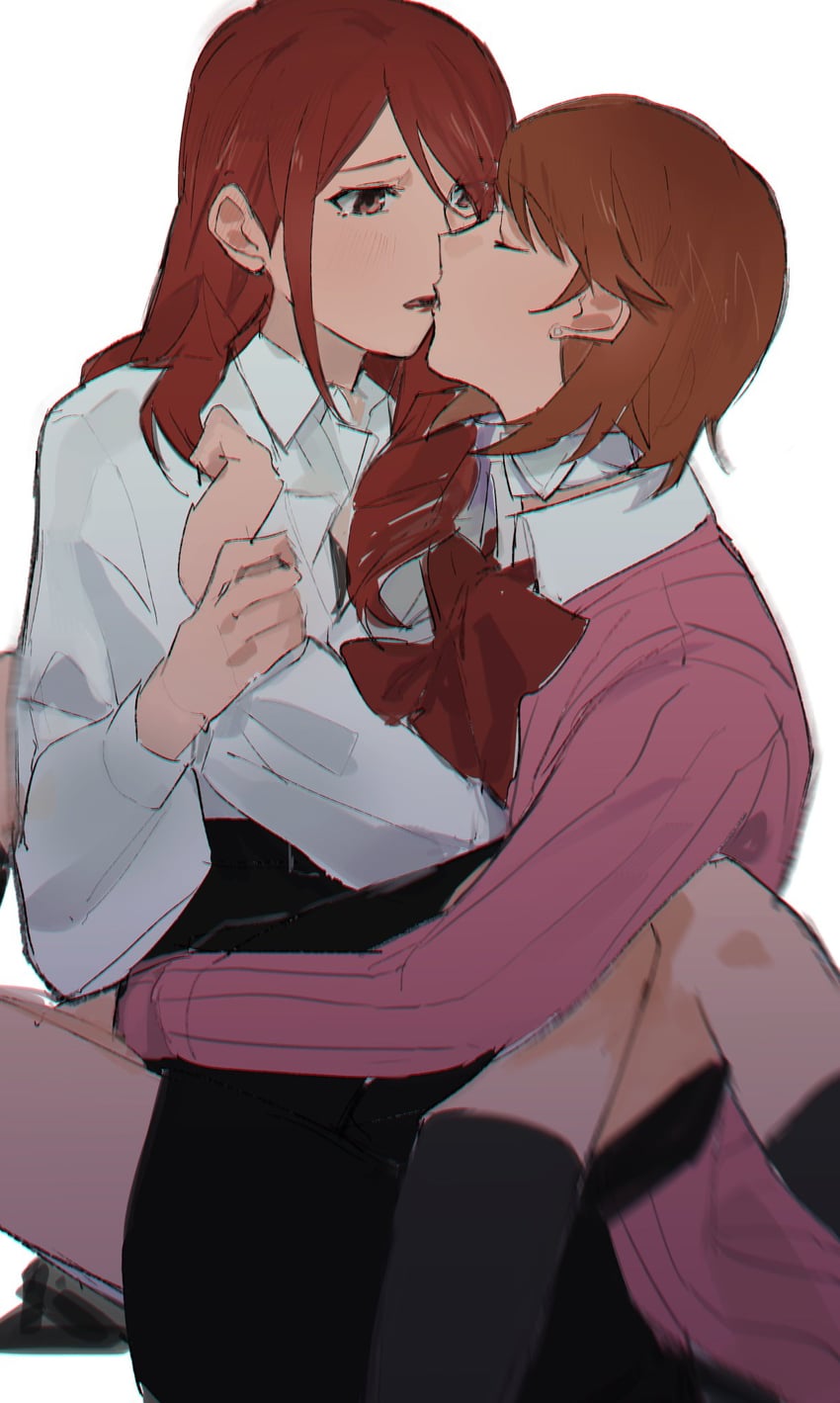 takeba yukari and kirijou mitsuru (persona and 1 more) drawn by biiko_(king1015g)