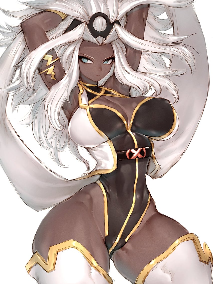 storm (marvel and 2 more) drawn by fumio_(rsqkr)