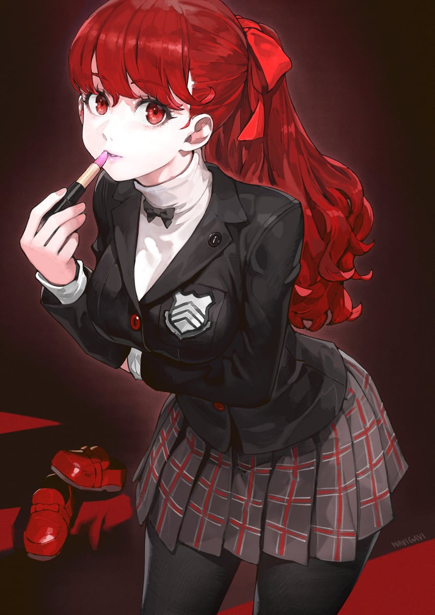 yoshizawa kasumi (persona and 2 more) drawn by jun_(navigavi)