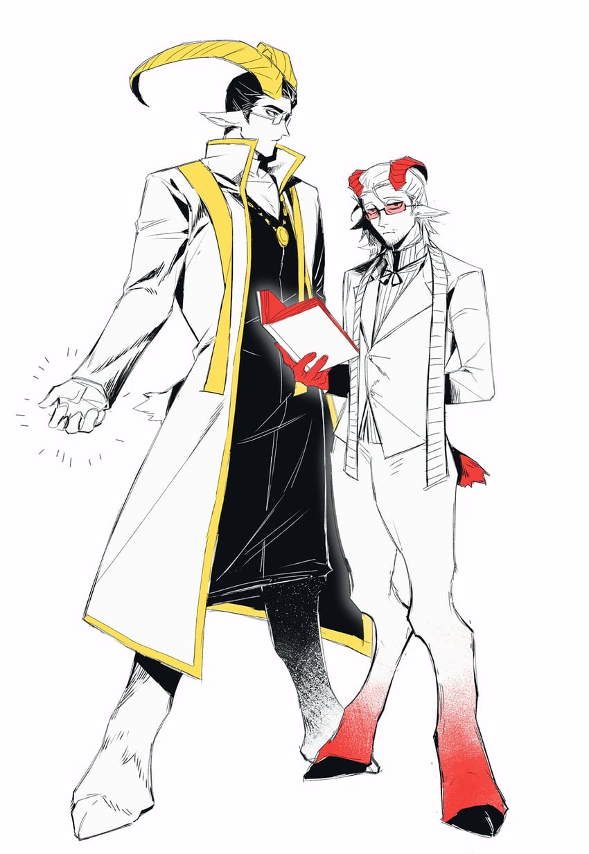 meursault and gregor (project moon and 1 more) drawn by jing84672940