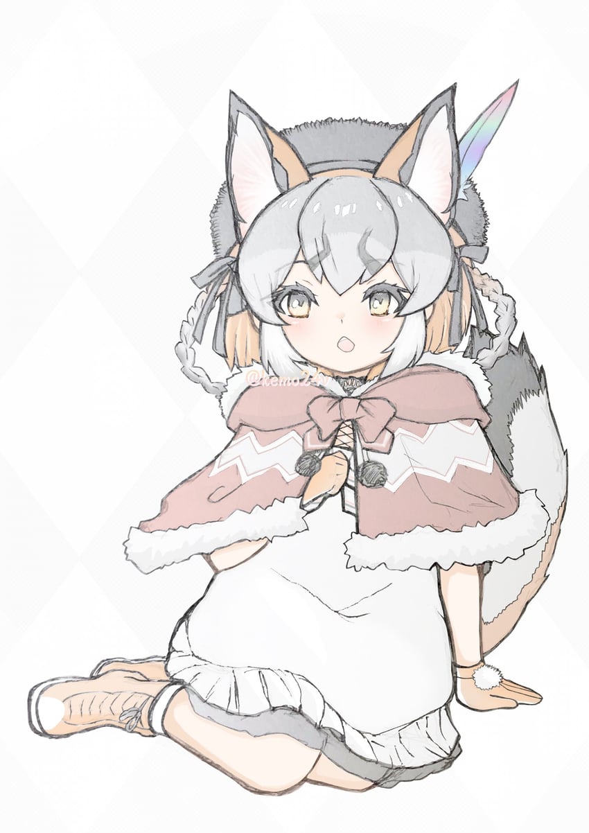 island fox (kemono friends and 1 more) drawn by kemo24vv
