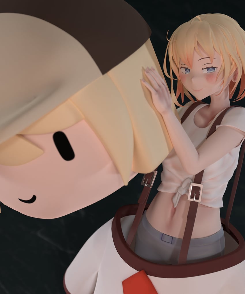 watson amelia and smol ame (hololive and 1 more) drawn by perfectobox