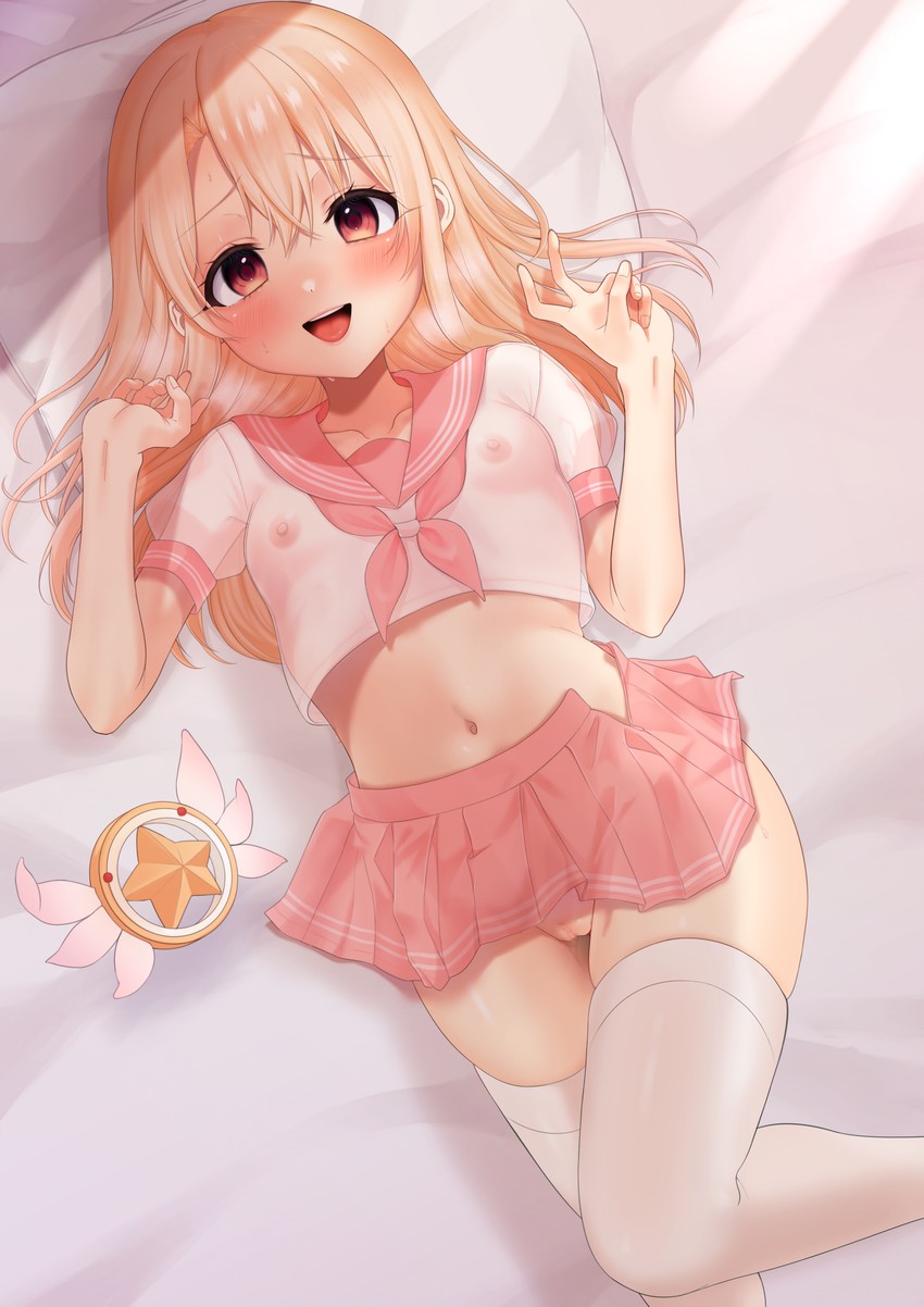 illyasviel von einzbern, astolfo, and magical ruby (fate and 2 more) drawn by takio_(kani_sama)