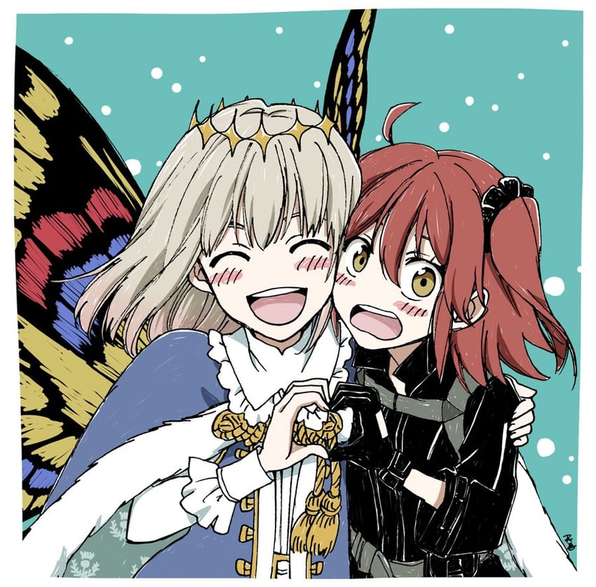 fujimaru ritsuka and oberon (fate and 1 more) drawn by amanogwazen