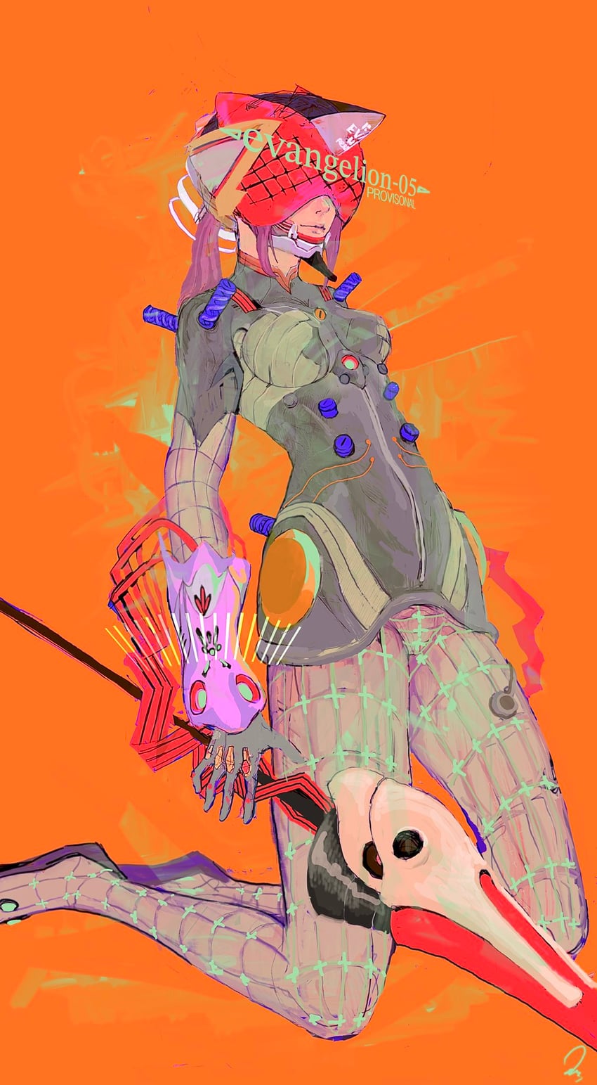 makinami mari illustrious (neon genesis evangelion and 2 more) drawn by child0ut