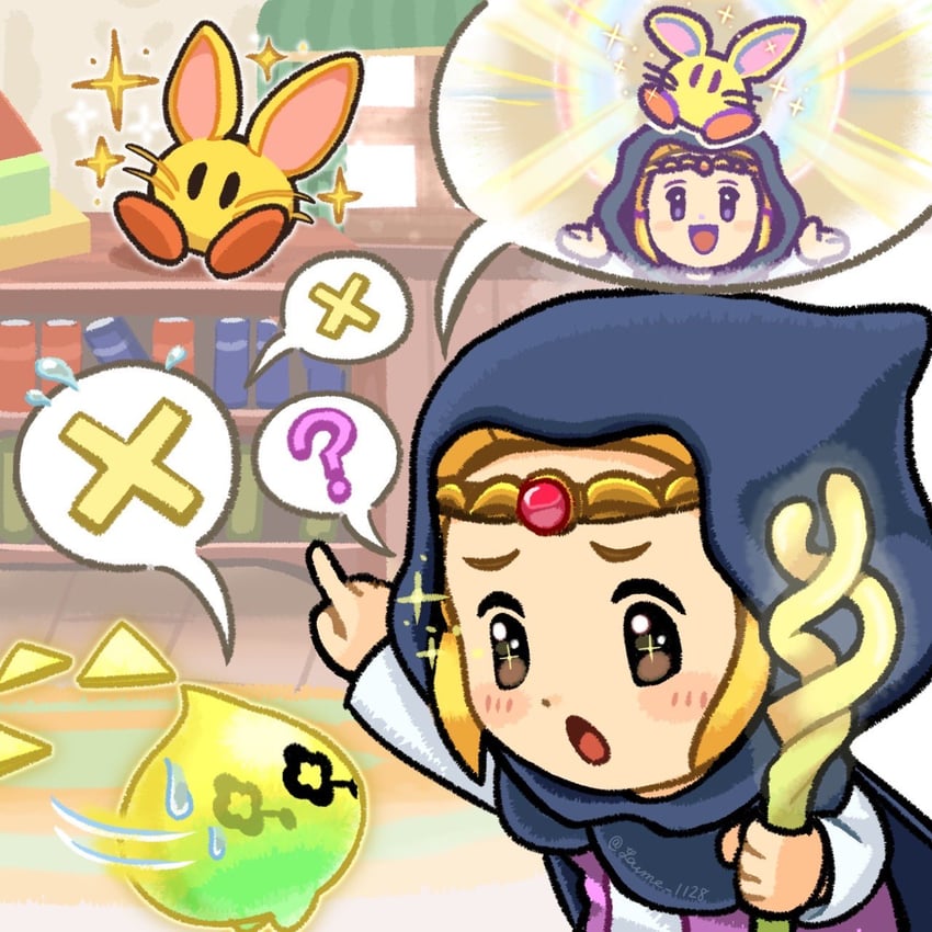 princess zelda, tri, and pols voice (the legend of zelda and 1 more) drawn by suruga_kanade