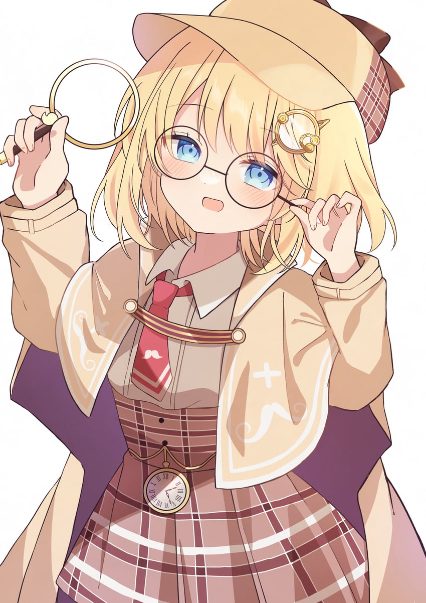 watson amelia (hololive and 1 more) drawn by yomiya_yumeha