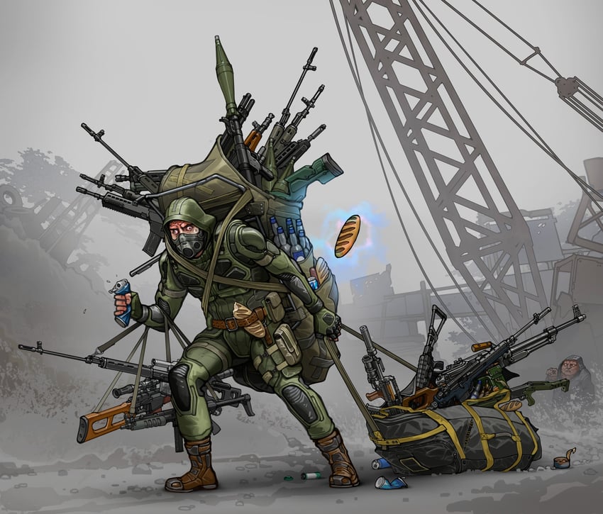 skif and burer (stalker and 1 more) drawn by ivan_yakushev