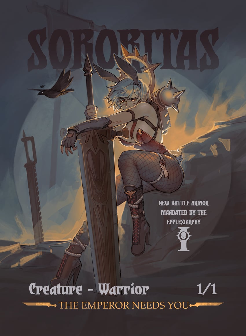 adepta sororitas (original and 1 more) drawn by less