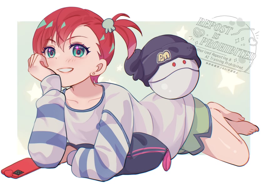 amate yuzuriha and haro (gundam and 1 more) drawn by mizuiro123