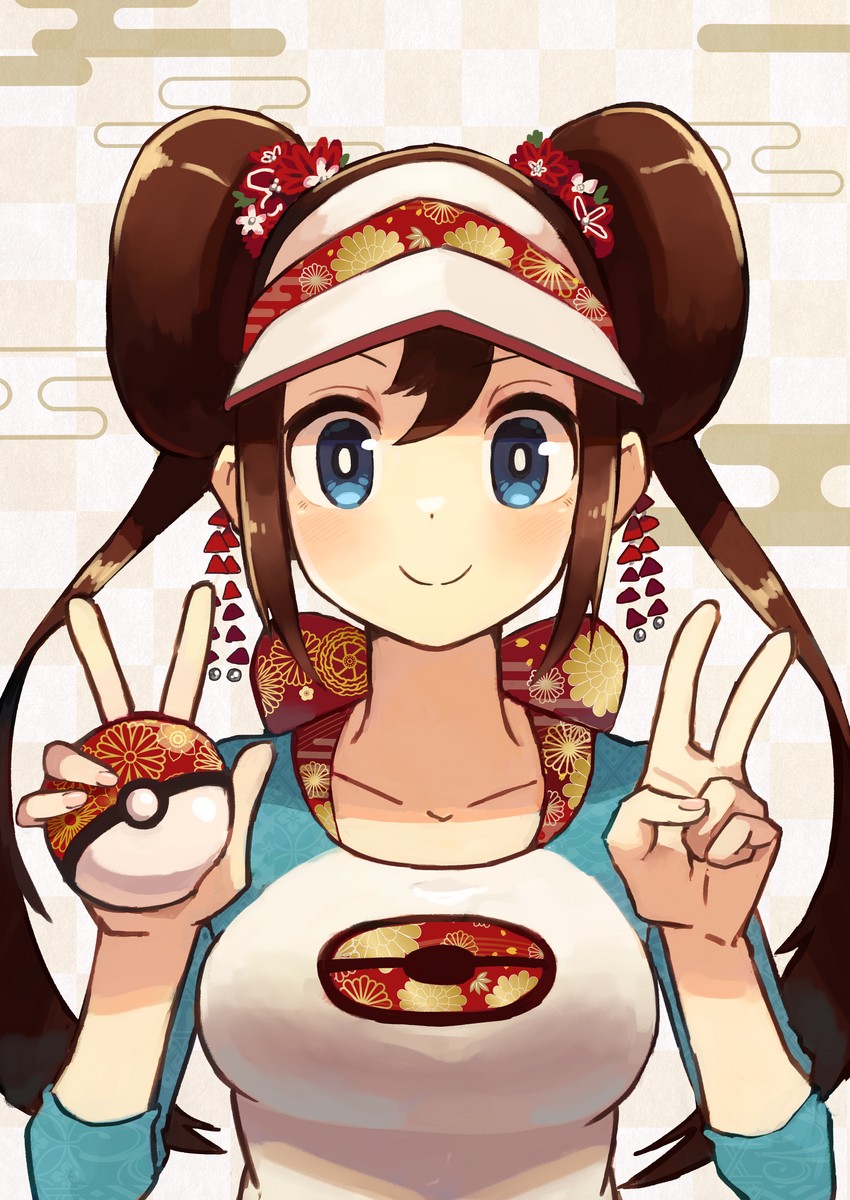 rosa (pokemon and 1 more) drawn by katsu_(katsupainter)