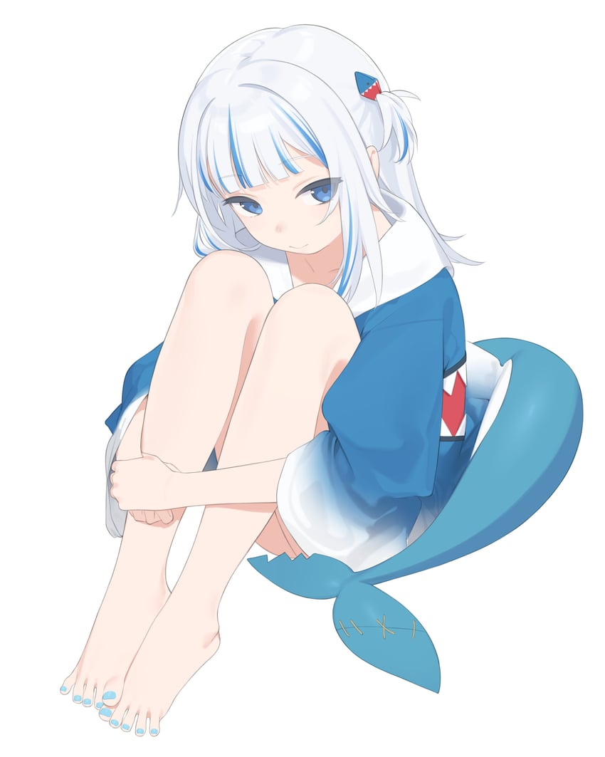 gawr gura (hololive and 1 more) drawn by kaniman