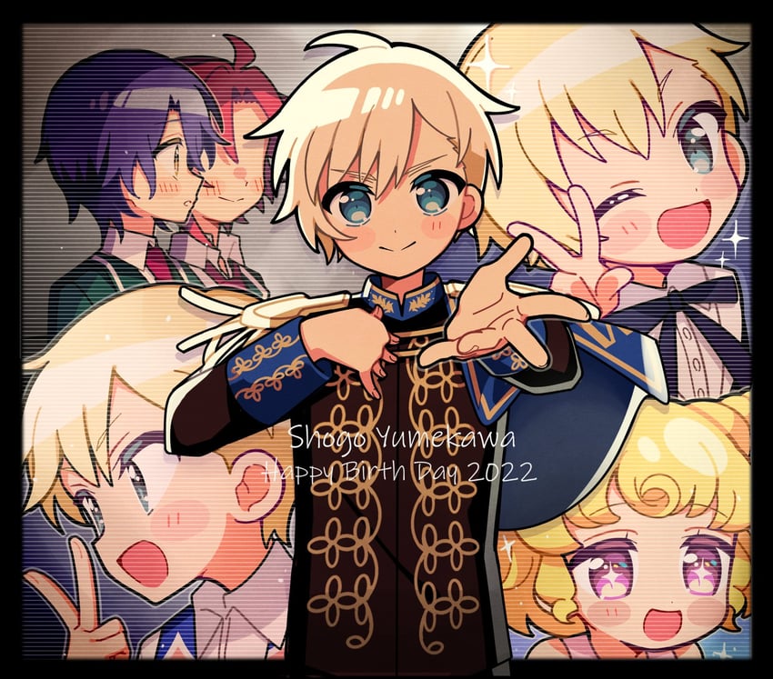 yumekawa yui, yumekawa shogo, takase koyoi, and mitaka asahi (pretty series and 2 more) drawn by 5.5