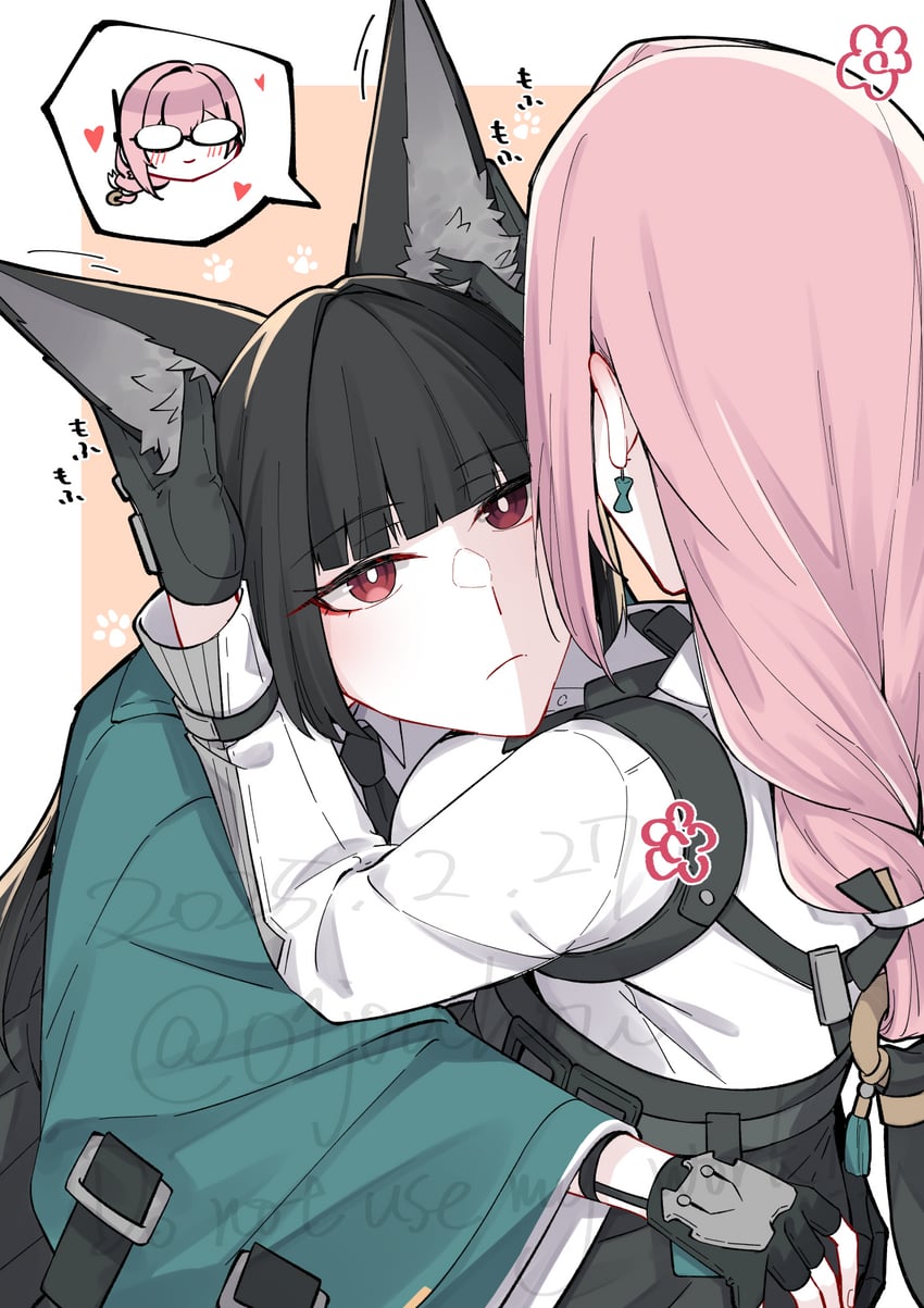 hoshimi miyabi and tsukishiro yanagi (zenless zone zero) drawn by jouhou