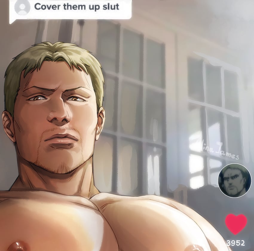 reiner braun (shingeki no kyojin and 1 more) drawn by adelheid_(moschiola)
