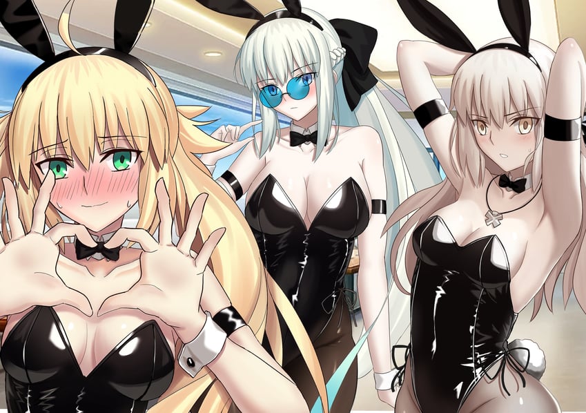 artoria pendragon, saber alter, morgan le fay, and artoria caster (fate and 1 more) drawn by longdq3008