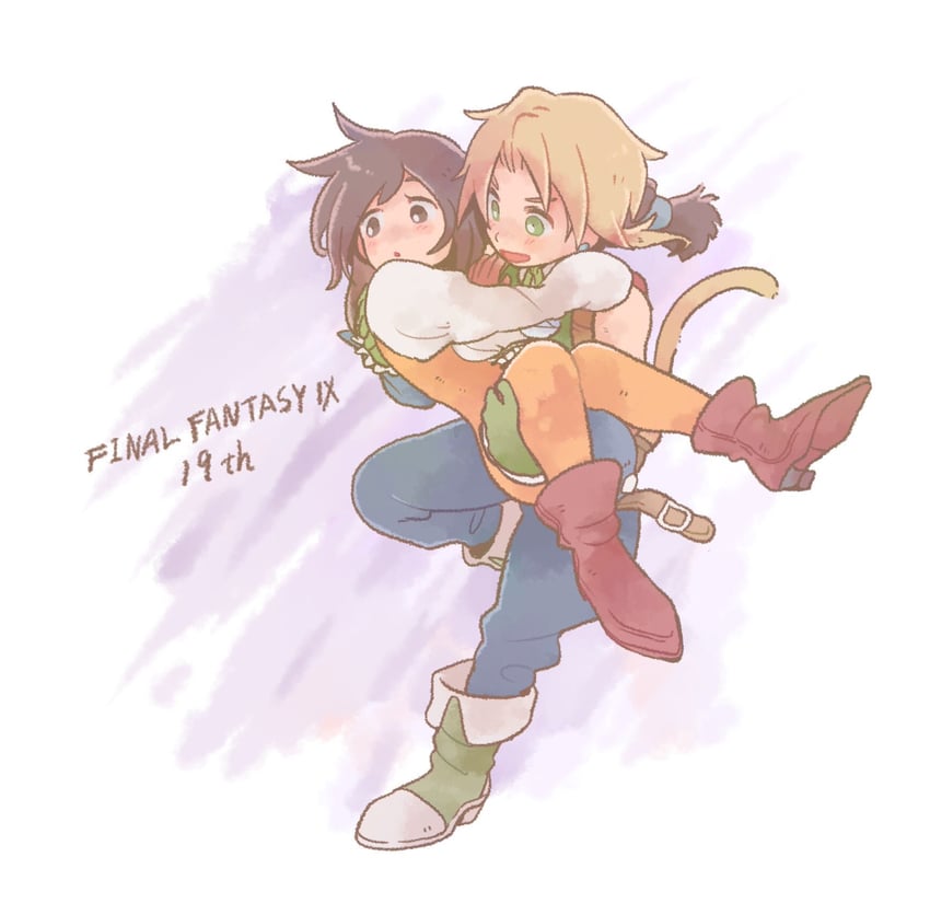 zidane tribal and garnet til alexandros xvii (final fantasy and 1 more) drawn by tasituma2